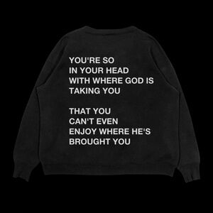 We The Believers Black Christian Crewneck Sweatshirt Size S